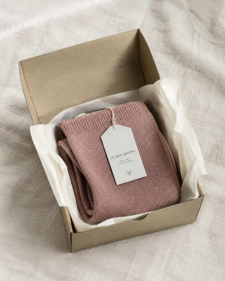 Bellevue Soft Knit Sock in a recycled carton gift box